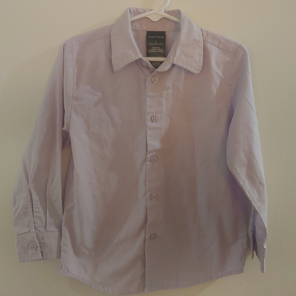 Nautica Boys' Light Purple Button-Down Shirt